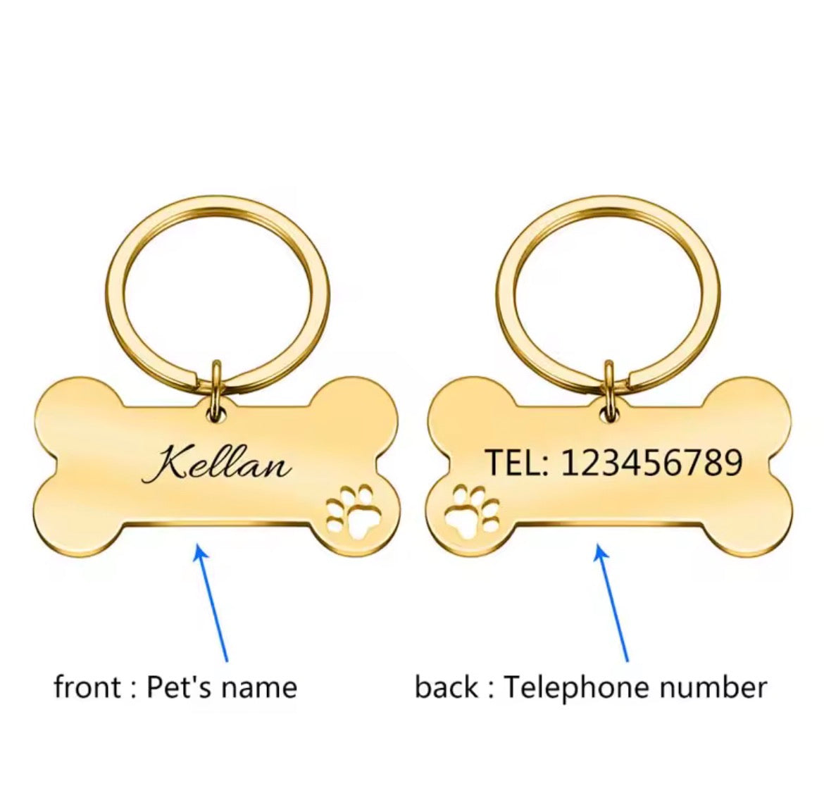 Llavero chapa de perro